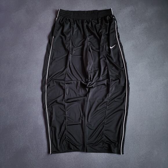 Vintage Y2K Baggy Nike Black Track Sweatpants XXL - Picture 2 of 10